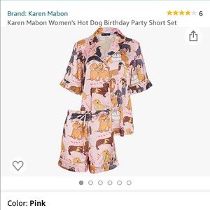 Karen Mabon Women’s Hot Dog Birthday Party Pajama Set